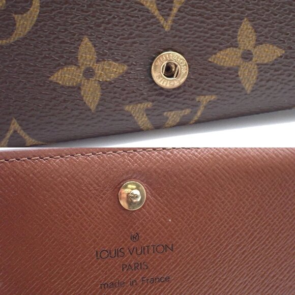 LOUIS VUITTON Porte Monnaie Billets Tresor Wallet Monogram Brown M61730 07EF433 - Picture 8 of 16